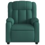 Sillón de masaje reclinable de tela verde oscuro by , Armchairs - Ref: Foro24-373592, Price: 256,41 €, Discount: %