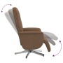 Sillón reclinable con reposapiés tela marrón von , Sessel - Ref: Foro24-356564, Preis: 206,14 €, Rabatt: %
