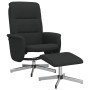 Sillón reclinable con reposapiés tela negro by , Armchairs - Ref: Foro24-356572, Price: 160,99 €, Discount: %