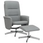 Sillón reclinable con reposapiés tela gris claro by , Armchairs - Ref: Foro24-356570, Price: 160,91 €, Discount: %