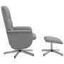Sillón reclinable con reposapiés tela gris claro by , Armchairs - Ref: Foro24-356570, Price: 160,91 €, Discount: %