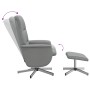 Sillón reclinable con reposapiés tela gris claro by , Armchairs - Ref: Foro24-356570, Price: 160,91 €, Discount: %
