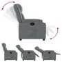 Sillón reclinable de cuero sintético gris von , Sessel - Ref: Foro24-373525, Preis: 248,04 €, Rabatt: %