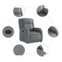 Sillón reclinable de cuero sintético gris von , Sessel - Ref: Foro24-373525, Preis: 248,04 €, Rabatt: %