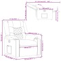 Sillón reclinable de cuero sintético marrón von , Sessel - Ref: Foro24-374121, Preis: 274,22 €, Rabatt: %
