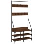 Perchero con zapatero roble marrón 90x34x184 cm von , Kommoden-Organizer und Bar-Kleiderbügel - Ref: Foro24-837836, Preis: 70...