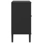 Aparador SENJA aspecto de ratán madera pino negro 80x40x80 cm de , Aparadores - Ref: Foro24-358039, Precio: 126,65 €