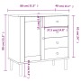 Aparador SENJA aspecto de ratán madera pino negro 80x40x80 cm von , Sideboards - Ref: Foro24-358039, Preis: 125,15 €, Rabatt: %