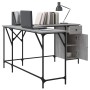 Escritorio madera de ingeniería gris Sonoma 141x141x75 cm von , Schreibtische - Ref: Foro24-837600, Preis: 97,74 €, Rabatt: %