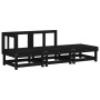 Juego de muebles de jardín 3 pzas madera maciza de pino negro by , Modular outdoor sofas - Ref: Foro24-825412, Price: 199,43 ...