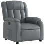 Sillón reclinable eléctrico de cuero sintético gris by , Armchairs - Ref: Foro24-3205253, Price: 257,49 €, Discount: %