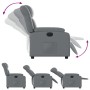Sillón reclinable eléctrico de cuero sintético gris by , Armchairs - Ref: Foro24-3205253, Price: 257,49 €, Discount: %