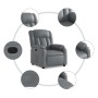 Sillón reclinable eléctrico de cuero sintético gris by , Armchairs - Ref: Foro24-3205253, Price: 257,49 €, Discount: %