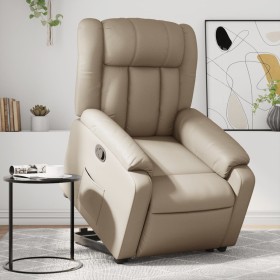 Sillón reclinable elevable cuero artificial color capuchino von , Sessel - Ref: Foro24-3205270, Preis: 292,81 €, Rabatt: %