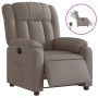 Sillón reclinable eléctrico tela gris taupé by , Armchairs - Ref: Foro24-3205300, Price: 274,37 €, Discount: %