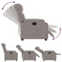 Sillón reclinable eléctrico tela gris taupé by , Armchairs - Ref: Foro24-3205300, Price: 274,37 €, Discount: %