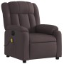Sillón reclinable de masaje eléctrico tela marrón oscuro by , Armchairs - Ref: Foro24-3205309, Price: 280,09 €, Discount: %