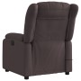 Sillón reclinable de masaje eléctrico tela marrón oscuro by , Armchairs - Ref: Foro24-3205309, Price: 280,09 €, Discount: %