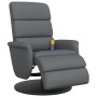 Sillón reclinable de masaje con reposapiés cuero sintético gris von , Sessel - Ref: Foro24-356727, Preis: 232,13 €, Rabatt: %