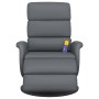Sillón reclinable de masaje con reposapiés cuero sintético gris von , Sessel - Ref: Foro24-356727, Preis: 232,13 €, Rabatt: %