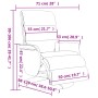 Sillón reclinable de masaje con reposapiés cuero sintético gris von , Sessel - Ref: Foro24-356727, Preis: 232,13 €, Rabatt: %