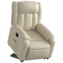 Sillón reclinable elevable eléctrico de cuero sintético crema von , Sessel - Ref: Foro24-3205279, Preis: 381,38 €, Rabatt: %