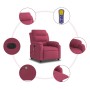 Sillón reclinable de masaje eléctrico terciopelo rojo tinto de , Sillones - Ref: Foro24-3205086, Precio: 296,11 €, Descuento: %