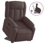 Sillón reclinable elevable tela marrón oscuro by , Armchairs - Ref: Foro24-3205321, Price: 292,94 €, Discount: %