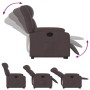 Sillón reclinable elevable tela marrón oscuro by , Armchairs - Ref: Foro24-3205321, Price: 292,94 €, Discount: %