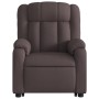 Sillón reclinable elevable tela marrón oscuro by , Armchairs - Ref: Foro24-3205321, Price: 292,94 €, Discount: %