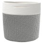 Cestas de almacenaje 2 uds algodón gris y blanco Ø28x18 cm von , Körbe - Ref: Foro24-358458, Preis: 29,37 €, Rabatt: %