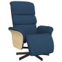 Sillón reclinable con reposapiés tela azul von , Sessel - Ref: Foro24-356608, Preis: 209,80 €, Rabatt: %