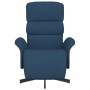 Sillón reclinable con reposapiés tela azul von , Sessel - Ref: Foro24-356608, Preis: 209,80 €, Rabatt: %