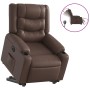 Sillón reclinable elevable eléctrico de cuero sintético marrón by , Armchairs - Ref: Foro24-3206561, Price: 366,13 €, Discoun...