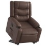 Sillón reclinable elevable eléctrico de cuero sintético marrón by , Armchairs - Ref: Foro24-3206561, Price: 366,13 €, Discoun...
