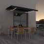 Toldo manual retráctil con LED gris antracita 400x350 cm de vidaXL, Toldos - Ref: Foro24-3069184, Precio: 416,09 €, Descuento: %