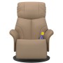 Sillón reclinable masaje reposapiés cuero sintético capuchino von , Sessel - Ref: Foro24-356636, Preis: 235,49 €, Rabatt: %