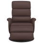 Sillón reclinable con reposapiés cuero sintético marrón by , Armchairs - Ref: Foro24-356719, Price: 212,67 €, Discount: %