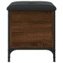 Banco con almacenaje madera ingeniería roble marrón 42x42x45 cm by , Benches for halls and storage - Ref: Foro24-835136, Pric...
