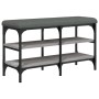 Banco zapatero madera de ingeniería gris Sonoma 82x32x47 cm von , Bänke für Hallen und Lager - Ref: Foro24-835160, Preis: 60,...