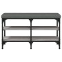 Banco zapatero madera de ingeniería gris Sonoma 82x32x47 cm von , Bänke für Hallen und Lager - Ref: Foro24-835160, Preis: 60,...