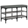 Banco zapatero madera de ingeniería gris Sonoma 82x32x47 cm von , Bänke für Hallen und Lager - Ref: Foro24-835160, Preis: 60,...
