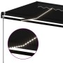 Toldo manual retráctil con LED gris antracita 400x350 cm by vidaXL, Awnings - Ref: Foro24-3069184, Price: 435,52 €, Discount: %