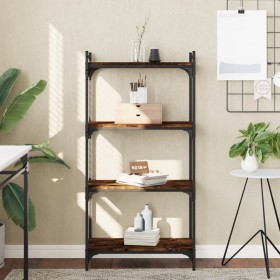 Librería 4 estantes madera ingeniería roble ahumado 60x30x120cm von , Bücherregale und Regale - Ref: Foro24-837654, Preis: 49...