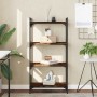 Librería 4 estantes madera ingeniería roble ahumado 60x30x120cm von , Bücherregale und Regale - Ref: Foro24-837654, Preis: 49...
