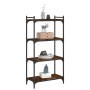 Librería 4 estantes madera ingeniería roble ahumado 60x30x120cm von , Bücherregale und Regale - Ref: Foro24-837654, Preis: 49...