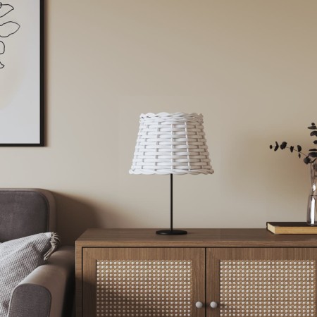 Pantalla para lámpara mimbre blanco Ø20x15 cm von , Lampenschirme - Ref: Foro24-364381, Preis: 16,40 €, Rabatt: %