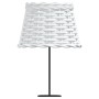 Pantalla para lámpara mimbre blanco Ø20x15 cm von , Lampenschirme - Ref: Foro24-364381, Preis: 16,40 €, Rabatt: %