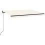 Toldo retráctil manual crema 400x350 cm de vidaXL, Toldos - Ref: Foro24-3069177, Precio: 357,80 €, Descuento: %