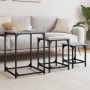 Mesas de centro apilables 3 pzas madera ingeniería gris Sonoma by , Coffee table - Ref: Foro24-838926, Price: 53,65 €, Discou...